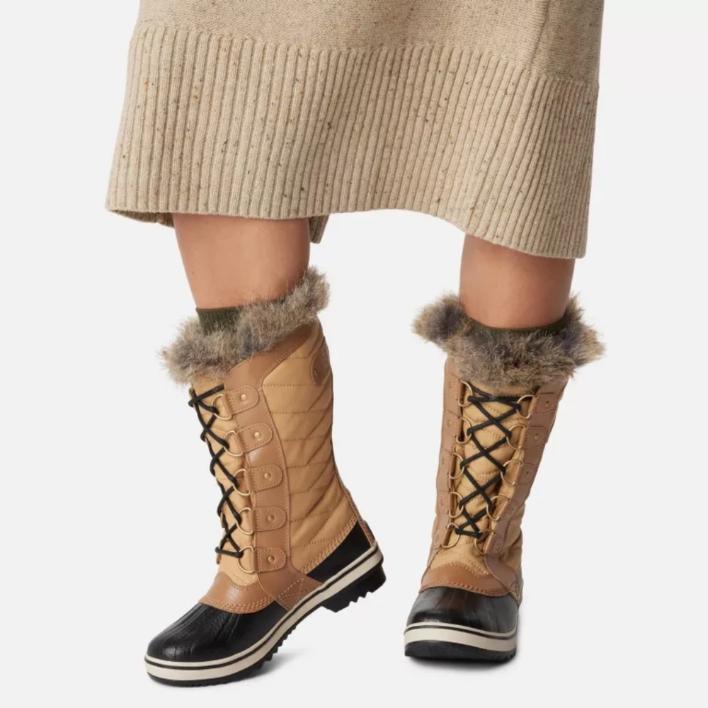 Sz 6 Sorel TOFINO™ II Women's Waterproof Winter Boot - Curry, Fawn (Tan, Black)